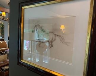 Horse Sketch Framed