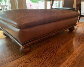 Leather Ottoman Cocktail Table