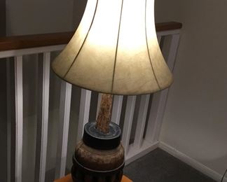 Hand built lamp.