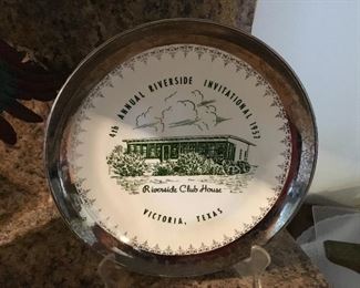 1957 Riverside Club House  Plate