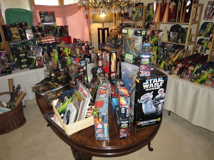 Star Wars by the 100s all in Original packages, never opened or played with!