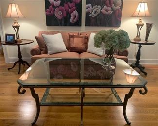 Glass Cocktail Table Approx 4 x 3,