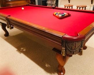 OLHAUSEN POOL TABLE 8.4 IN ALMOST NEW CONDITION