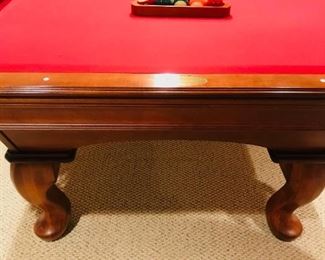 OLHAUSEN POOL TABLE IN MINT CONDITIN almost NEW 8 feet