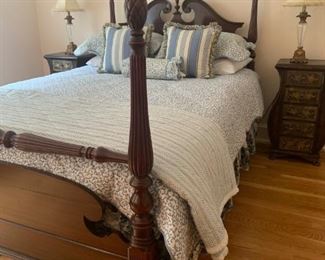 Poster Bed and Side Chests and lighting 