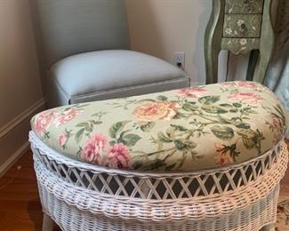 Wicker Storage Stool