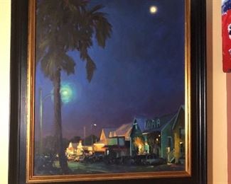 VERY NICE PAINTING OF SULLIVANS ISLAND IN CHARLESTON SC