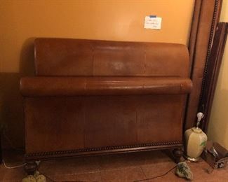 VERY NICE QUEEN LEATHER BED