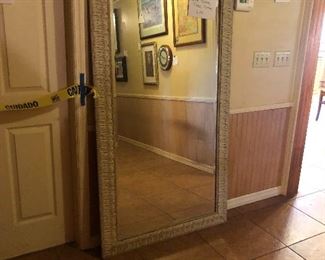 PERFECT SIZE BEVELED FLOOR MIRROR