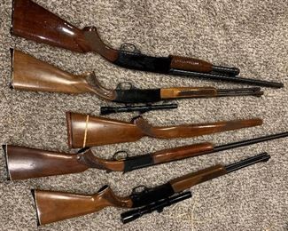 Winchester long guns and 1 Winchester shotgun.