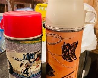 1960s auto racing thermos