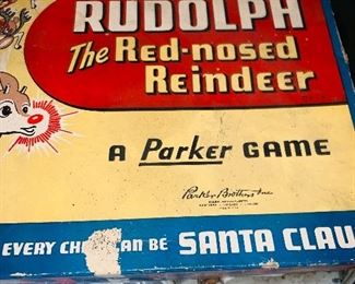 Rudolph parker bros 1950s board game 