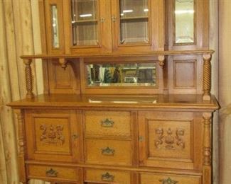 Fancy Oak Sideboard