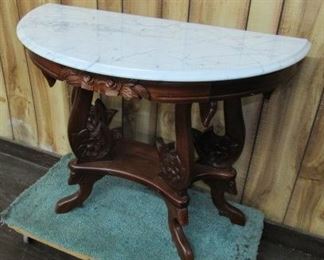 Marble Top Wall Table