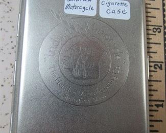 Metal Indian Motorcycles Cigarette Case