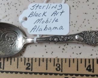 Sterling Black Art Spoon - Mobile, Alabama 