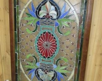 Framed Stain Glass Window