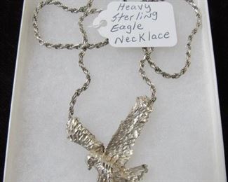 Sterling Eagle Necklace