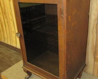 Oak Cabinet w/Claw Feet