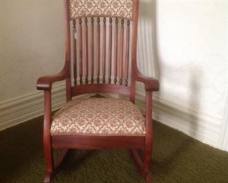 red oak rocker