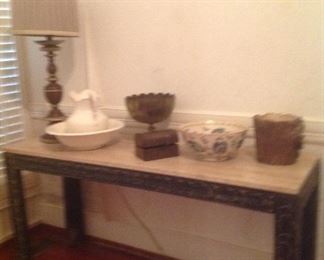 Entry table w/ marble like top