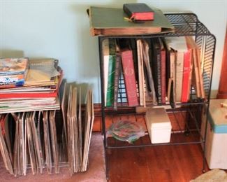 partial view of 78 record albums...many many more
