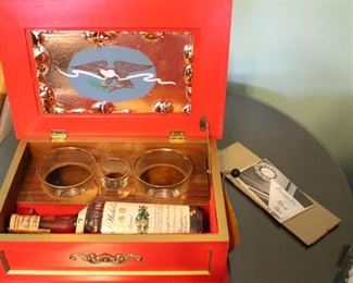 Collectible and rare Old Kentucky Tavern early American music box. New in box