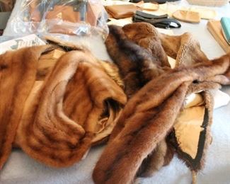 Various furs some mink