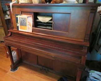 Upright Grand Piano that is also  a working player piano
