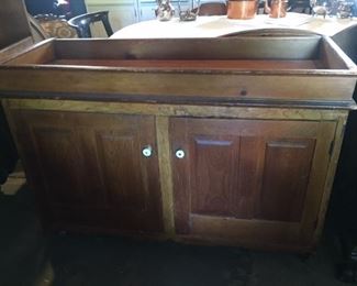 Front Picture of Vintage and Antique Southern Pine Dry Sink
