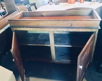 Inside/Shelves of Vintage Dry Sink