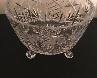 Glass footed bowl