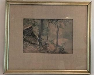 Robert Jenkins Onderdonk watercolor on paper