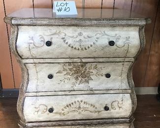 3 Drawer Faux Painted Bombay Chest