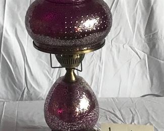 Irridescent Purple Lamp