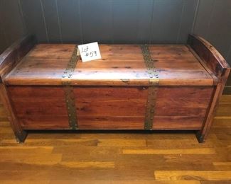 Arts and crafts style cedar chest