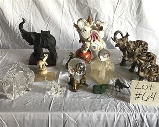 Lot of Elephant Collectibles