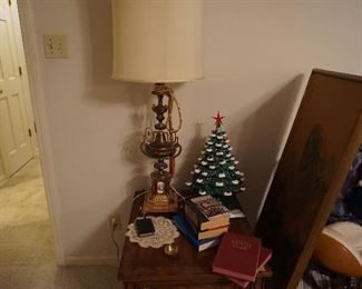 Hymnals, Christmas and very nice lamp