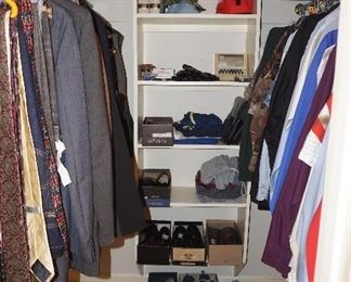 Men's clothing , suits boots & shoes