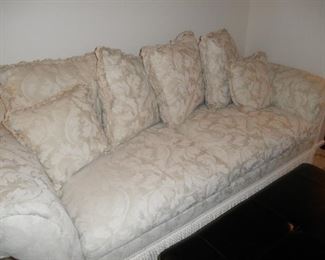 CREAM SOFA WITH MATCHING LOVESEAT