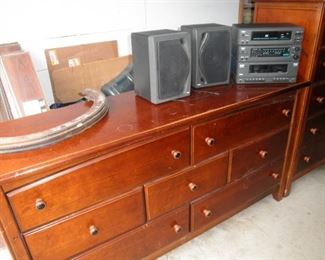 DRESSER AND CHEST OF DRAWERS