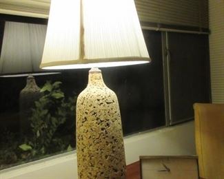 (#2) cork table lamps