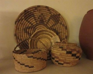 Small collection of American Indian baskets