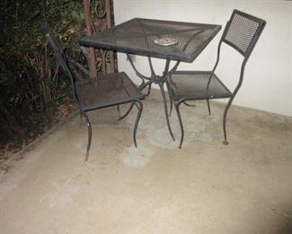 3 pc iron patio set