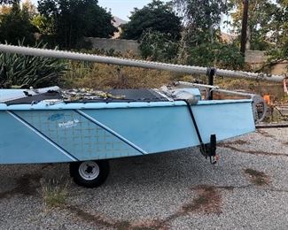 catamaran 16ft w/ trailer & sail