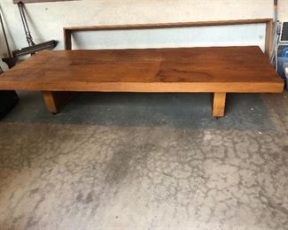 Walnut large coffee table