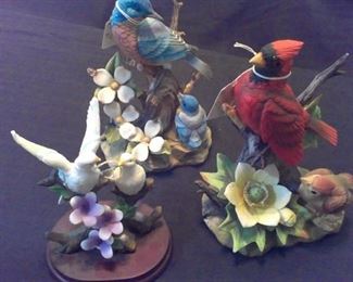 selection of Porcelain birds