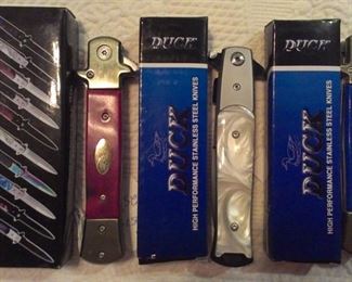 Stiletto knives, NIB