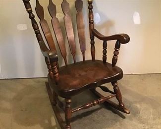 Wooden Rocking Chair https://ctbids.com/#!/description/share/233970