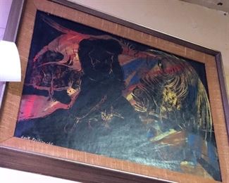 Artist signed oil